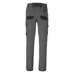 Pantalon stretch RULER gris charcoal et noir