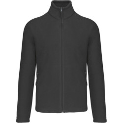 Veste micropolaire zippée dark grey