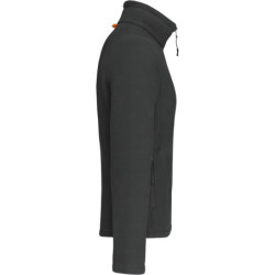 Veste micropolaire zippée dark grey