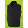 Veste polaire zippé sans manche noir