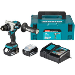 Perceuse visseuse DDF492RTJ 141nm BL1850 + Makpac2