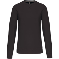Sweat col rond gris foncé