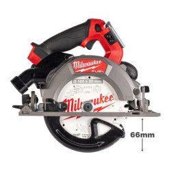 Scie circulaire M18 FCSDC165-0C -axe déporté 165mm avec 66mm de coupe