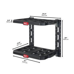 PACKOUT Kit étagère - 2 tablettes + 2 rails