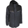 Parka stretch mécanique grise/noire PORGREY