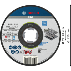 Disque Bosch tronc X-Lock 125x1.6mm blister de 10
