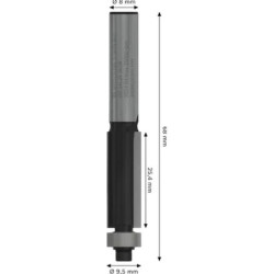 Fraise à araser PRO pour roulement inférieur diamètre 9,6