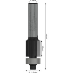 Fraise à araser PRO pour roulement inférieur diamètre 9,6