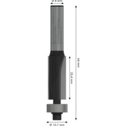 Fraise à araser PRO pour roulement inférieur diamètre 9,6