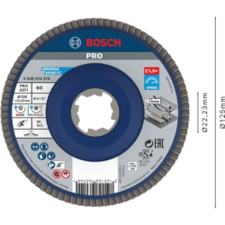 Disque Bosch X-Lock lamelle grain 120
