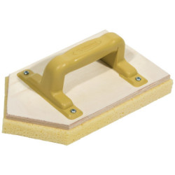 Taloche bois 14x27 avec mousse éponge pointue