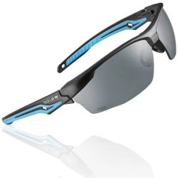 Lunette bi-matière bleu et noir tryon fumé TRYONN20E