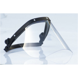 Écran de protection avec monture pour casque de chantier