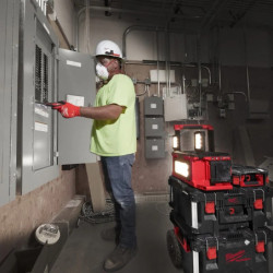 Projecteur de chantier M18 POALC-0 PACKOUT Hybride 18V / 220V 3000 lumens