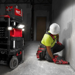 Projecteur de chantier M18 POALC-0 PACKOUT Hybride 18V / 220V 3000 lumens