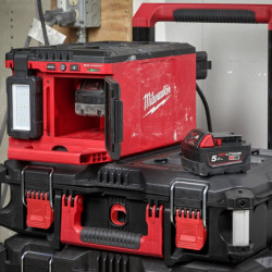 Projecteur de chantier M18 POALC-0 PACKOUT Hybride 18V / 220V 3000 lumens
