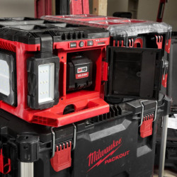 Projecteur de chantier M18 POALC-0 PACKOUT Hybride 18V / 220V 3000 lumens