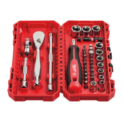 Coffret douilles et cliquet 38 pièces