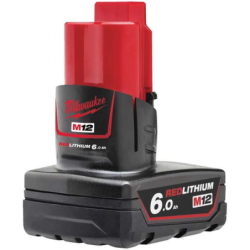 Batterie 12V 6AH rouge lithium M12 B6