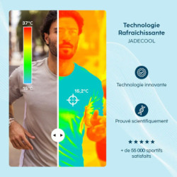 Tee-shirt rafraichissant gris anti-uv