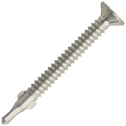 Vis bimétal ailettes tête fraisée 5.5x50 boîte de 250