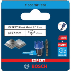 Scie trépan EXPERT carbure précis métal 27mm