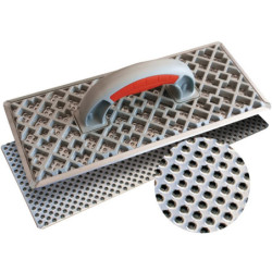 Taloche PVC abrasive pour polystyrène 37,5 x 15,5 cm