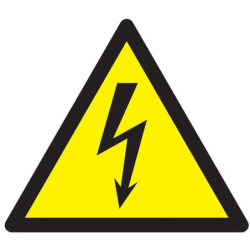 Panneau PVC triangulaire 30 cm « Danger électricité »