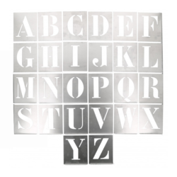 LETTRES A POCHER ZINC 100MM 315015