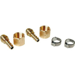 Raccord à tétine kit de 2 pour tuyau diamètre 6,3mm - 963R