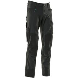 Pantalon genouillère strech noir