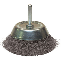 Brosse coupe diamètre 50mm sur tige fils en acier