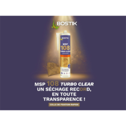 Colle MSP 108 TURBO CLEAR cartouche 290ml