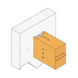 Étrier ame intérieure BTC hauteur 320mm EP 3mm