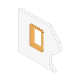Equerre nervurée pan coupé 100x80x30x1,5mm