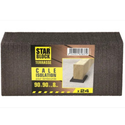 Tampon isolation STARBLOCK 90X90X8mm pack de 24