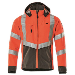 Veste softshell BLACKPOOL rouge et anthracite