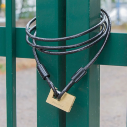 CADENAS LAITON RECTANGULAIRE ANSE ACIER CREMENTE
