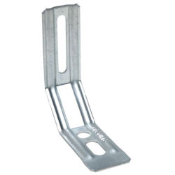 Equerre nervurée pan coupé 145x80x30x1,5mm