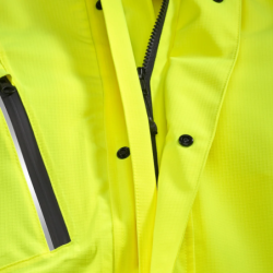 Parka haute visibilité coque ERWIN jaune fluo et navy