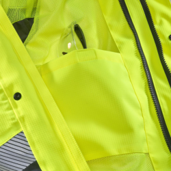 Parka haute visibilité coque ERWIN jaune fluo et navy