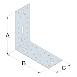 Equerre de fixation 150x150x65mm E9/2.5