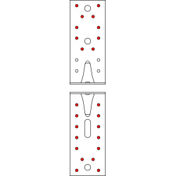 Equerre de fixation 150x150x65mm E9/2.5
