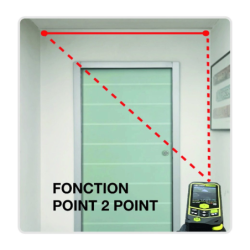 TELEMETRE POINT 2 POINT 40M METRICA