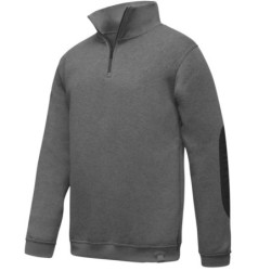 SWEAT COL MONTANT ZIPPE MISSOURI GRIS ANTHRACITE
