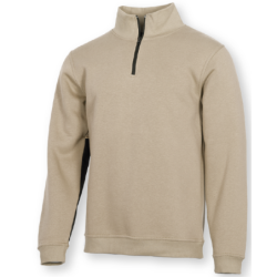 SWEAT COL MONTANT ZIPPE MISSOURI SABLE