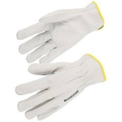 Gant cuir fleur serrage main 50FKV