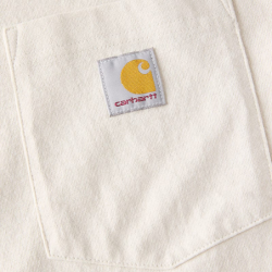 Tee-shirt manches longues avec poche poitrine et logo MOUNTAIN blanc