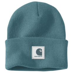 Bonnet avec logo caoutchou RUBBER CARHARTT bleu