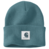 Bonnet avec logo caoutchou RUBBER CARHARTT bleu